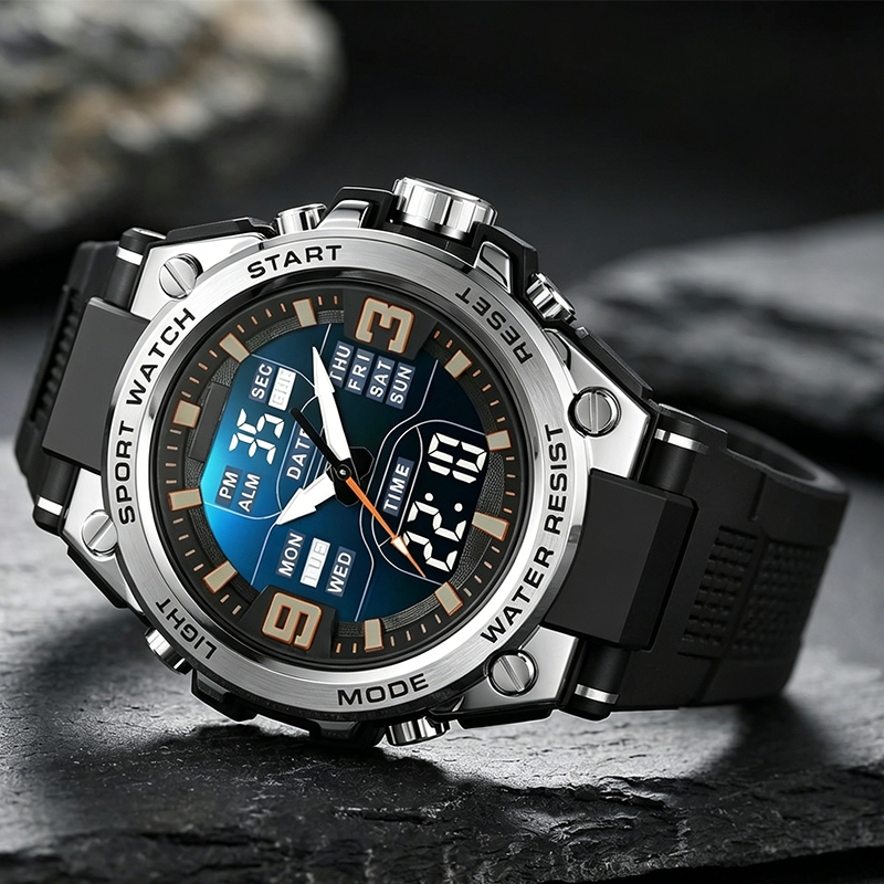 Men's Luminous Waterproof Sports Watch – Rugged, Practical & Stylish - Image 2