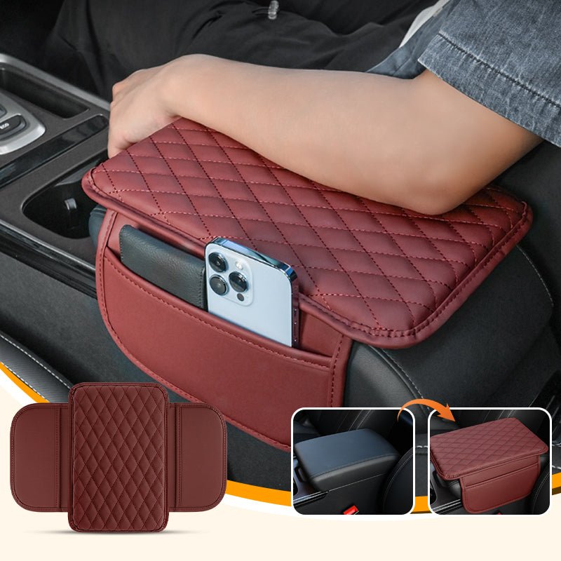 Car Armrest Cushion with Pocket | 6 Colors