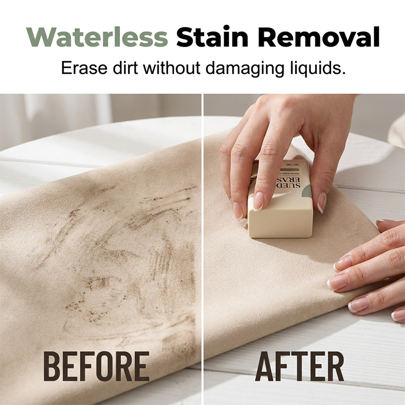 Suede Eraser Cleaner – waterless, removes scuffs & dirt from suede, nubuck, shoes & bags. Quick & easy - Image 2