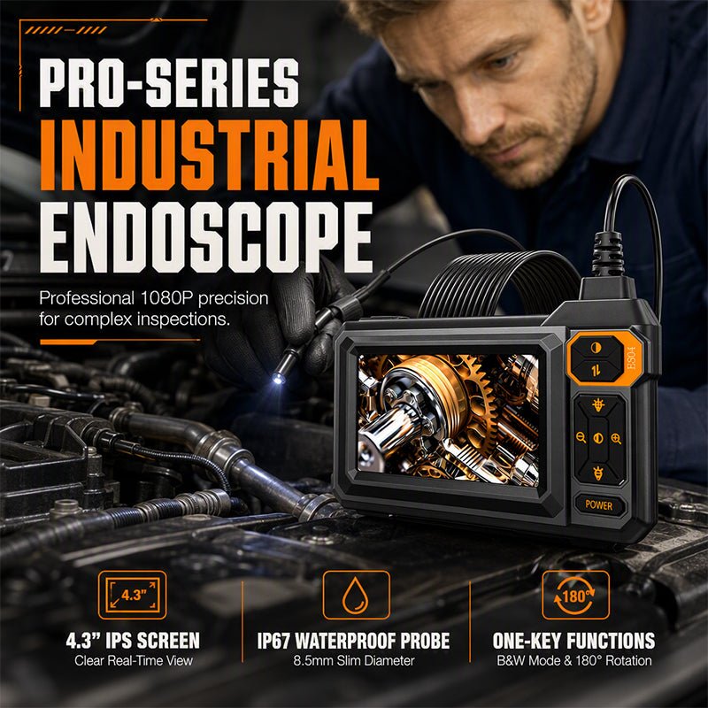 HD Inspection Endoscope – See Inside Pipes, Engines & Tight Spaces Clearly, A Handy Tool for DIY Checks & Repairs
