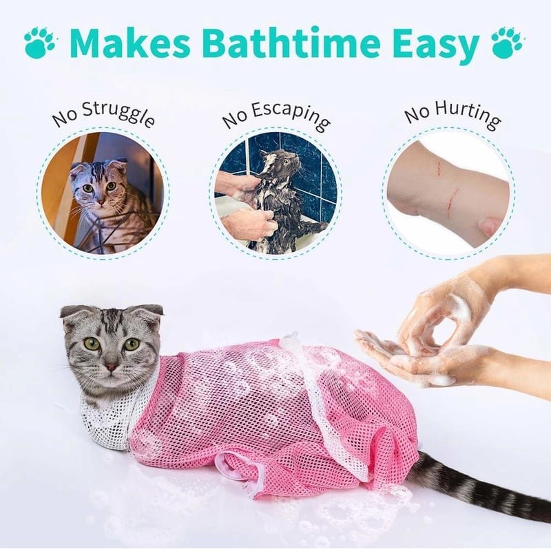 ( HOT SALE NOW- ) Multi-functional Pet Grooming Bath Bag
